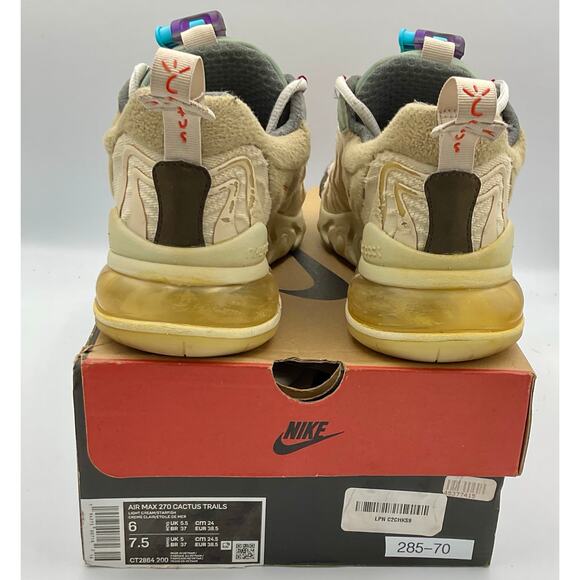 Travis Scott x Nike Air Max 270 React ENG Cactus Trails Sz 6 CT2864 200 #285 main image 5
